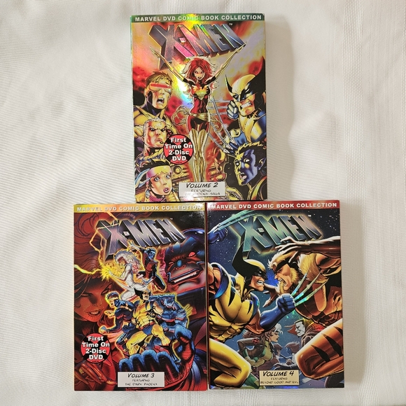 X-men Marvel DVD Comic Book Collection Animated Vol. 2,3,4 - Picture 1 of 16